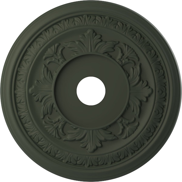 Ekena Millwork Baltimore PVC Medallion (Canopies up to 7 3/4"), 22"OD x 3 1/2"ID x 1"P, Satin Hunt Club Green CMP22BAGHC - main